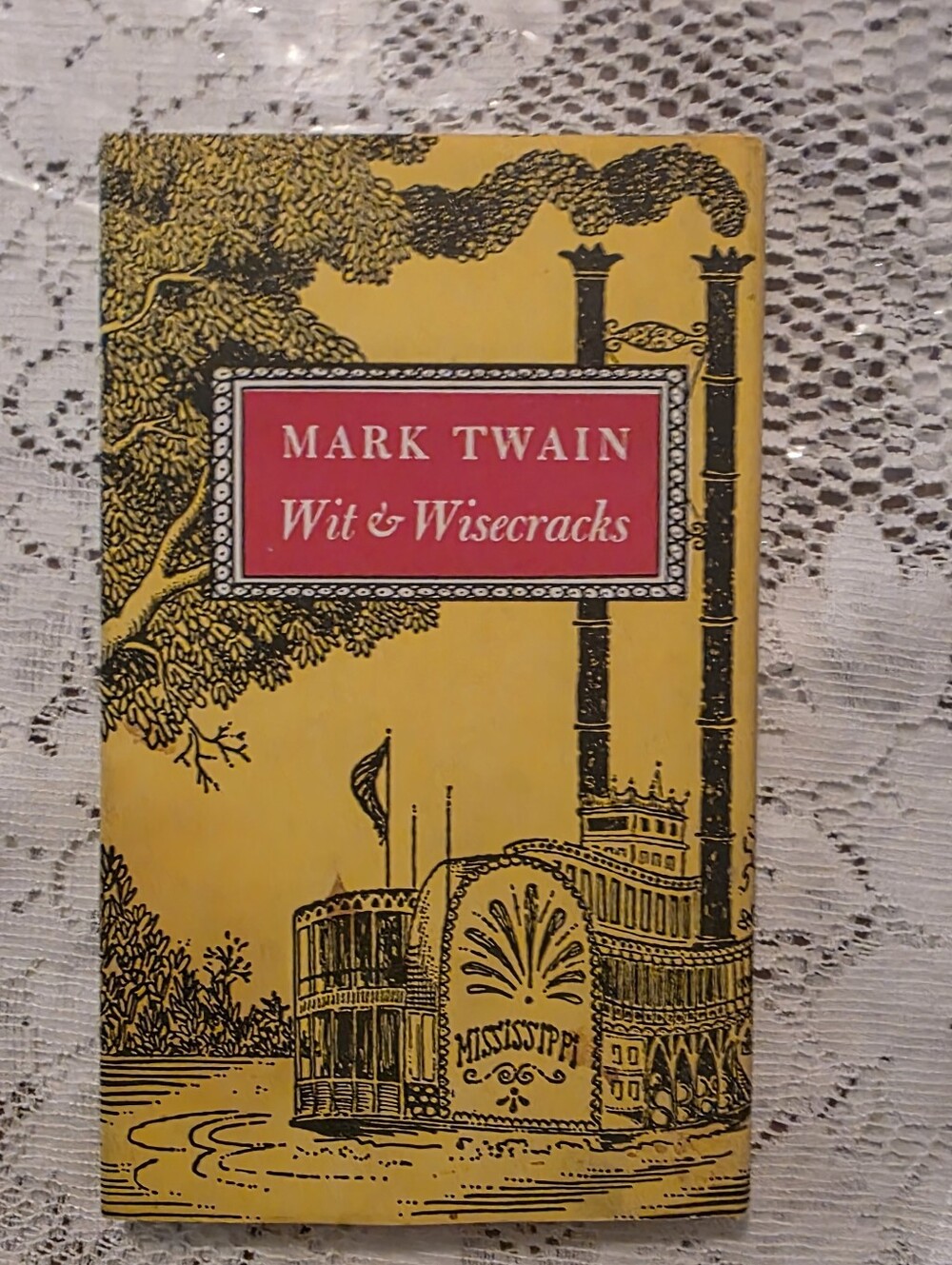 Mark Twain Wit and Wisecracks Hardcover 1961 Peter Pauper Press Illus Martin